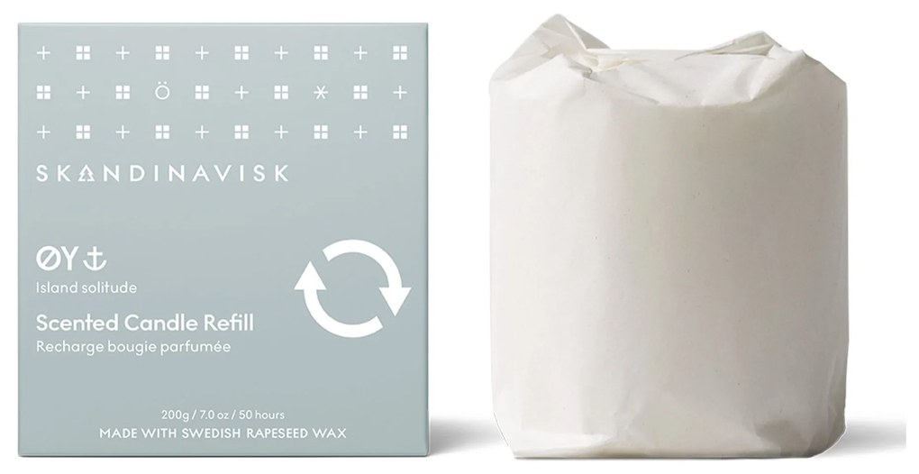 SKANDINAVISK Náhradná náplň do sviečky ØY (ostrov) – 200 g