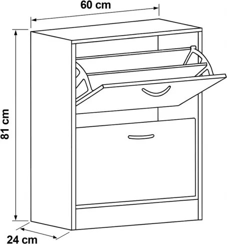 Botník hnedý ABO-G1014 OAK