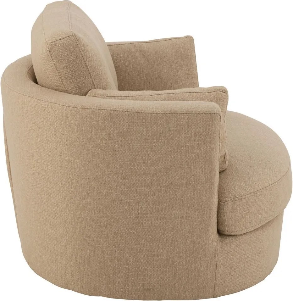 Béžové okrúhle kreslo Swivel Beige - 98*107*88cm