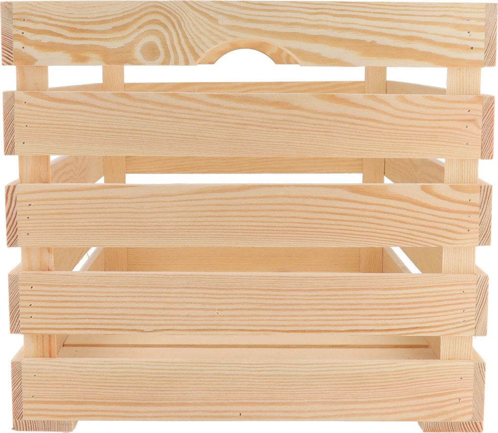 ČistéDrevo Drevená debnička 60 x 39 x 35 cm