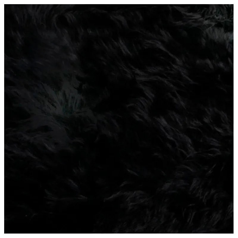 Čierna ovčia kožušina Native Natural Double, 60 x 240 cm