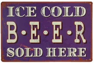 Ceduľa Ice Cold Beer Sold Here