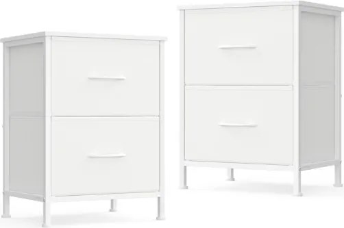 Set dvoch nočných stolíkov LGS112WH01 (2 ks)