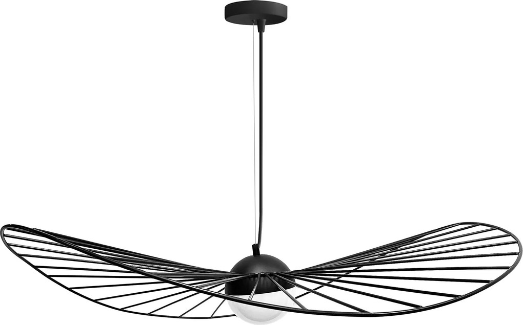 Toolight - LED závesné lamelové svietidlo 60cm APP210-3CPR, čierna, OSW-08475