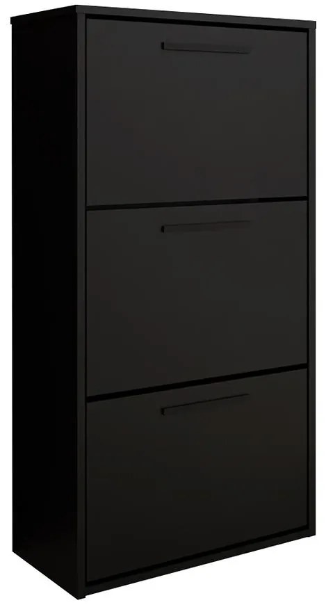 Skrinka na topánky Asper závesná Fr. čierna/čierna