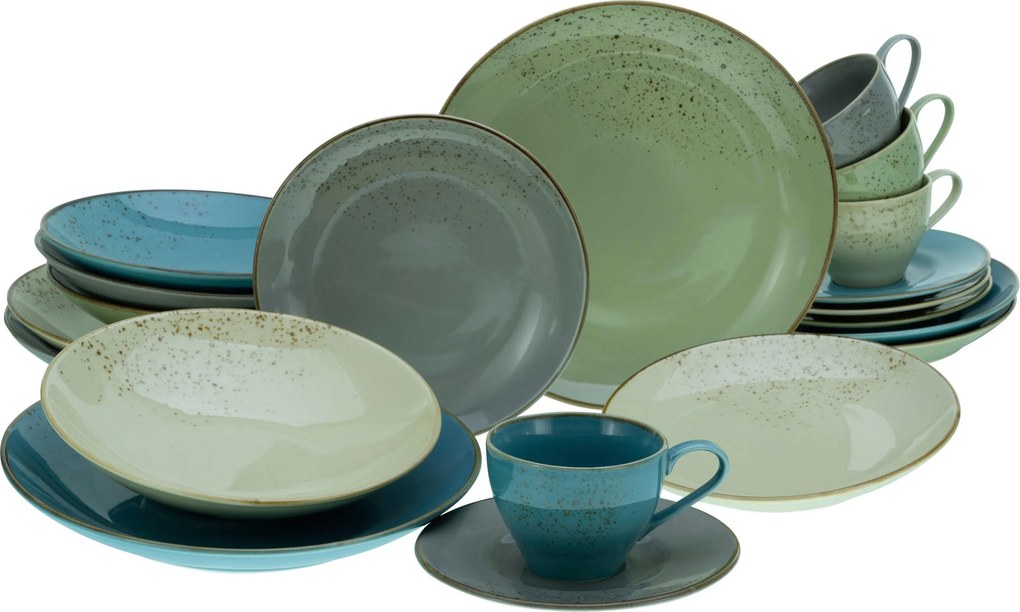 XXXLutz KOMBINOVANÝ SERVIS NATURE COLLECTION BUNT 20-dielne Creatable - Online Only bytové doplnky - 007768092801