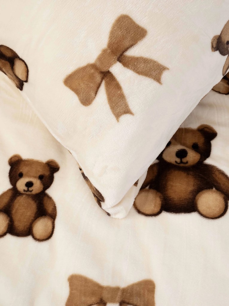 Obliečka na vankúš mikroplyš Exclusive 40 × 60 cm - Plyšové medvedíky