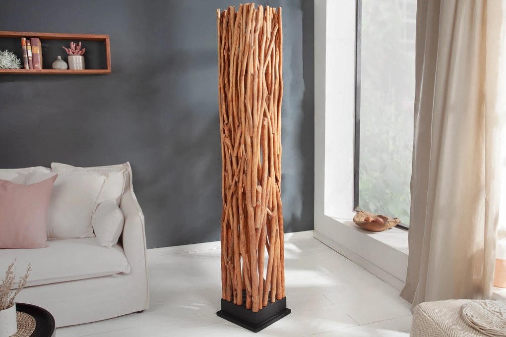 Stojacia lampa Nature Art 175cm longan wood