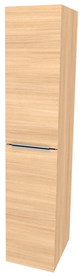 Mereo Mailo, kúpeľňová skrinka vysoká 170 cm, chróm madlo, Multidecor, Dub Sand Barbera, MER-CN594LPDSB1