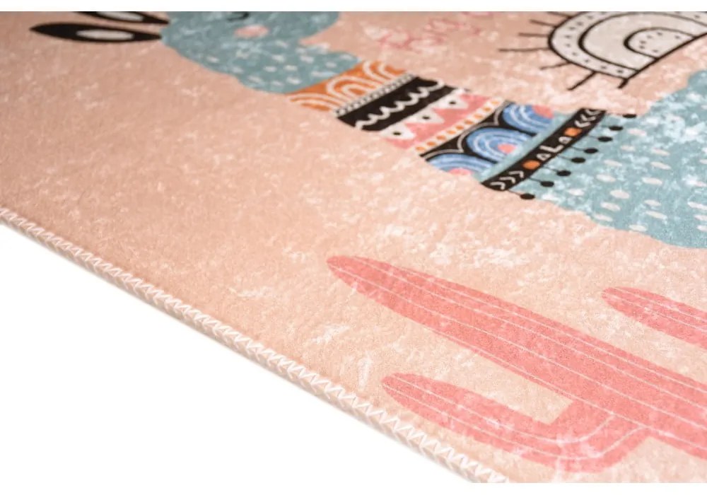 Ružový prateľný detský koberec 100x160 cm Big Dreamer Camel – Vitaus