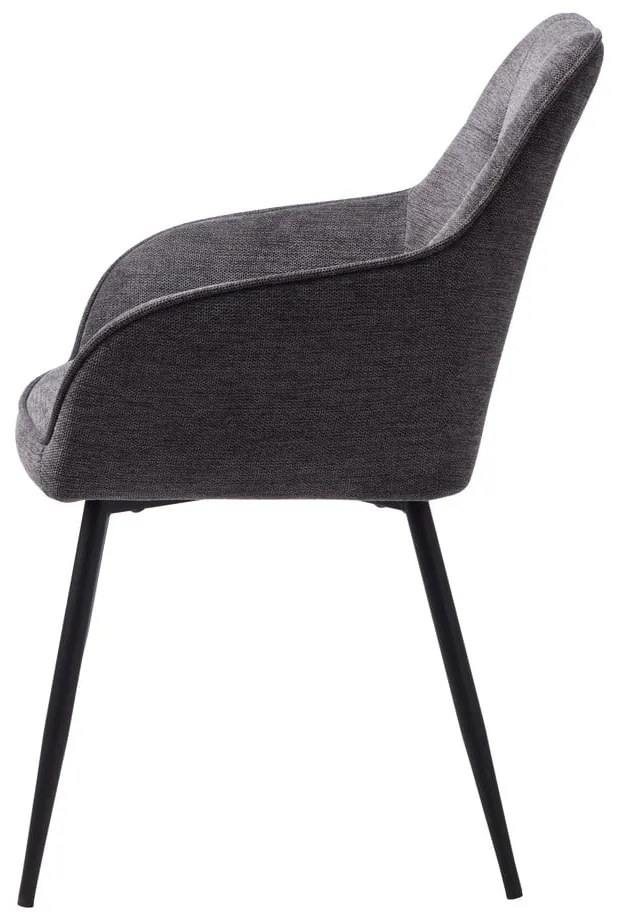 Tmavosivá jedálenská stolička Nolan – Unique Furniture