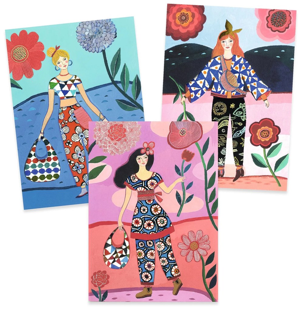 Kreatívna hra - módna zábava so samolepkami