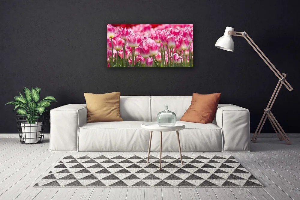 Obraz Canvas Tulipány kvety príroda 125x50 cm