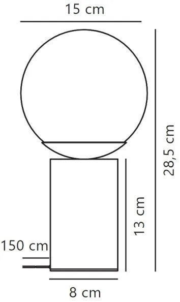 Nordlux - Stolná lampa LILLY 1xE14/25W/230V mramor/hnedá