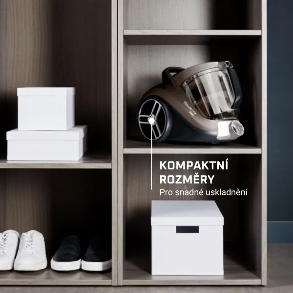 Rowenta - Bezsáčkový vysávač COMPACT POWER XXL 2,5l 900W/230V hnedá