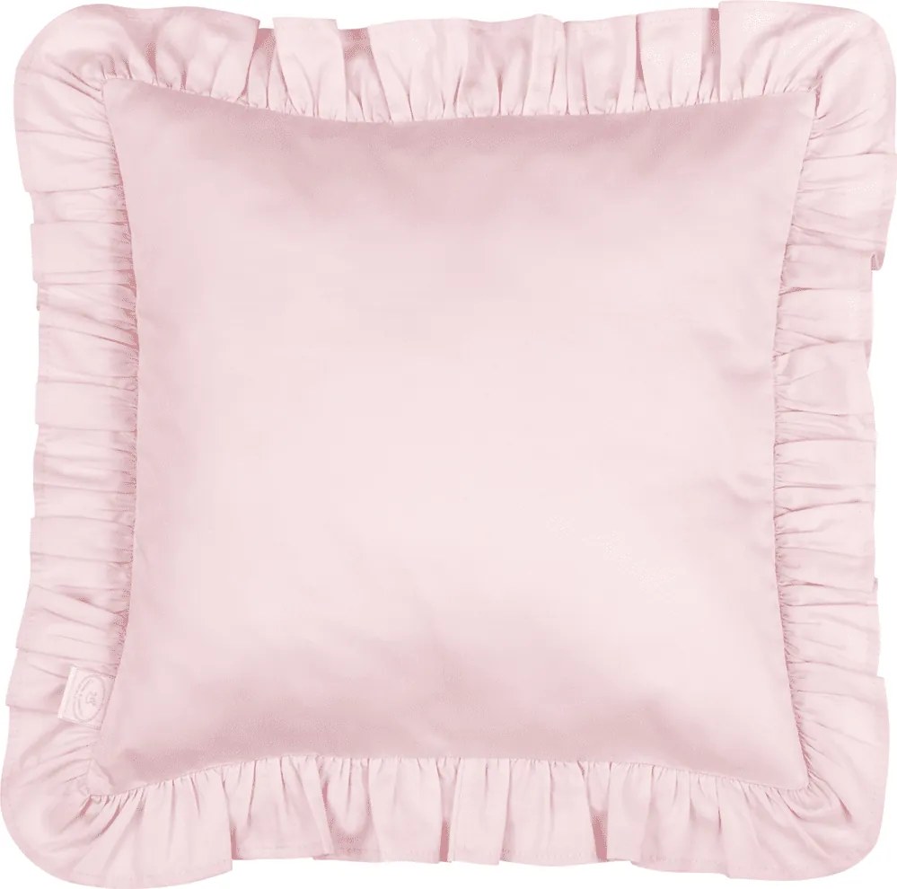 Vankúš s volánom sýto ružová 40x40cm