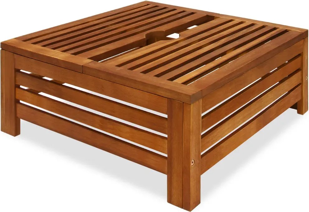 Kryt stojanu na slunečník Baselor z akáciového dřeva hnědý