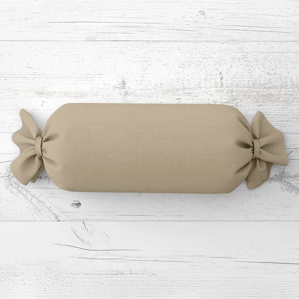 Biante Vankúš valec bonbon Rongo RG-077 Latte 15x40 cm