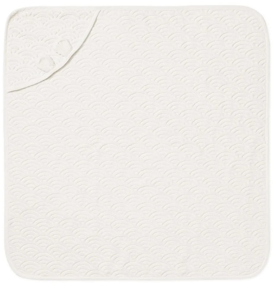 Cam Cam ApS Detská osuška s kapucou Ears Off-White