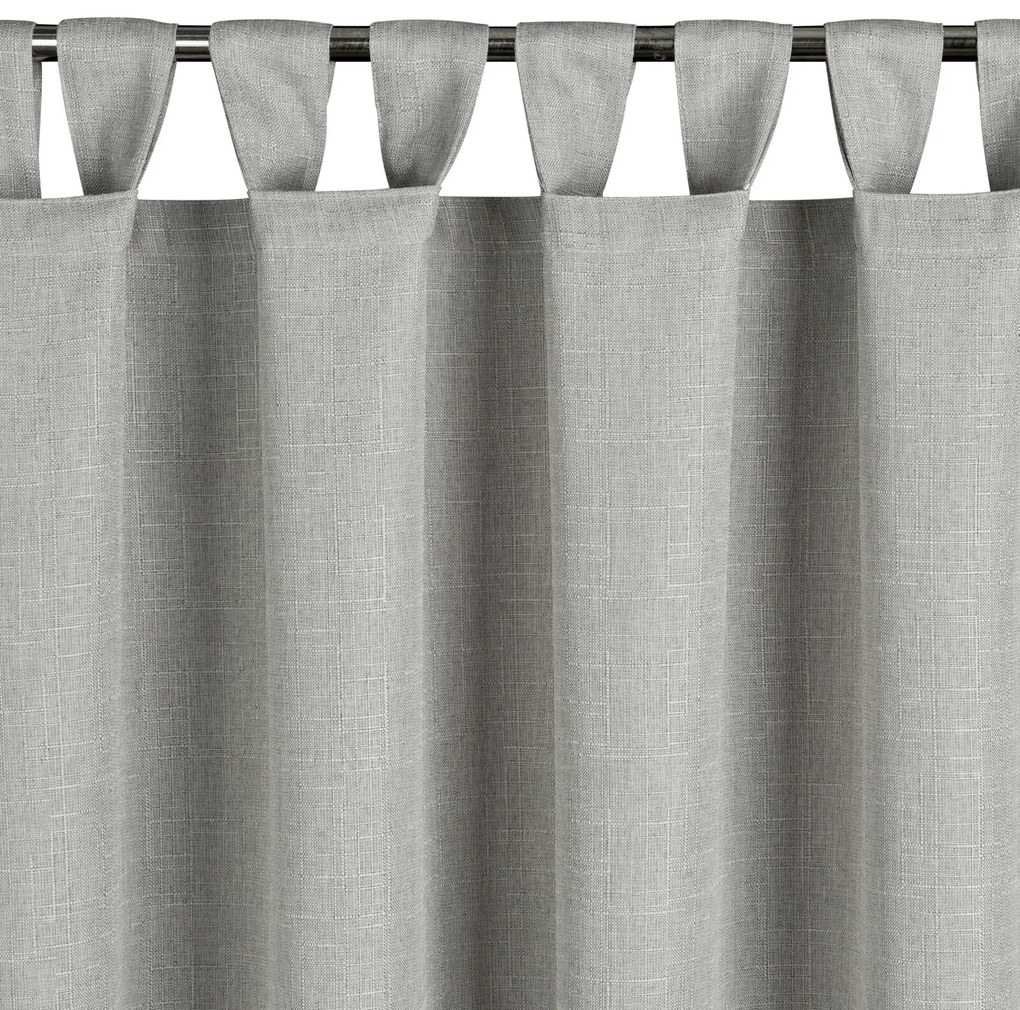 ZÁHRADNÝ VODEODOLNÝ ZÁVES NA PÚTKACH GARDEN 155X240 CM STRIEBORNÁ