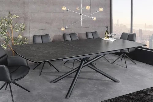 Rozkladací jedálenský stôl Mikado 46496 180/230x90cm Ceramik graphite marble - Komfort-nábytok