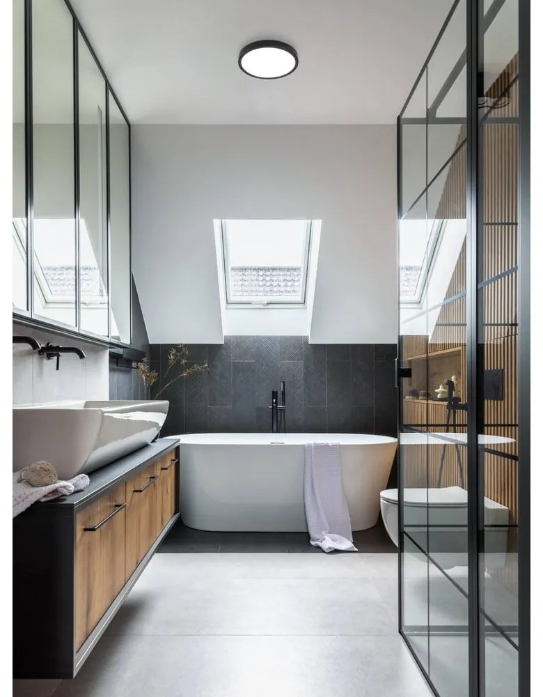 Čierne LED stropné svietidlo FUEVA 5 – EGLO