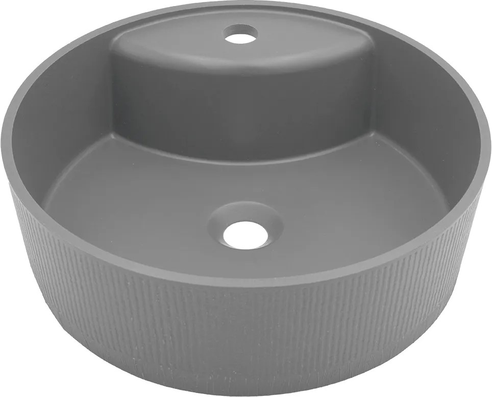 Kuchinox Umývadlo na dosku Cliff ø43 cm - VGC1510T, granit, sivé