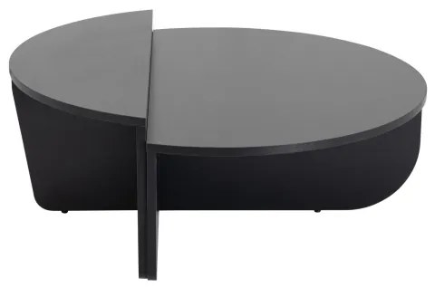 SADA 2x Konferenčný stolík ORION čierna