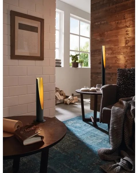 Eglo 97584 - LED Stojacia lampa BARBOTTO 1xGU10/4,5W/230V čierna