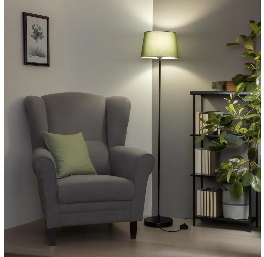 Brilagi - LED Stojacia lampa CERIA 1xE27/40W/230V pr. 30 cm zelená/čierna