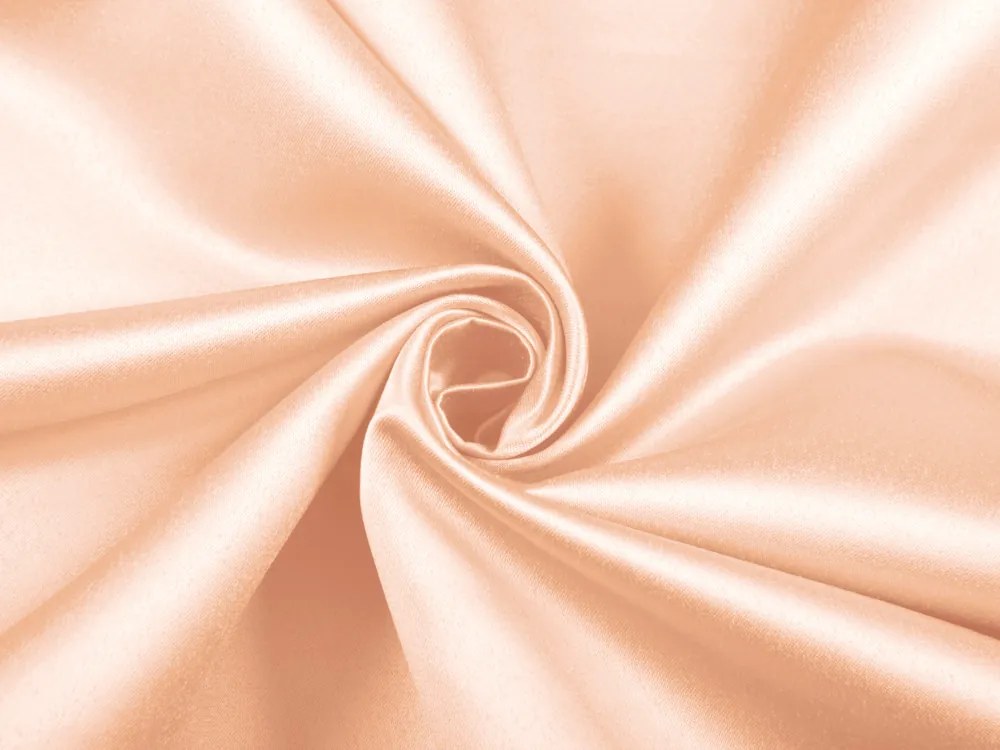 Biante Saténový behúň na stôl polyesterový Satén LUX-060 Svetlo broskyňový 35x180 cm