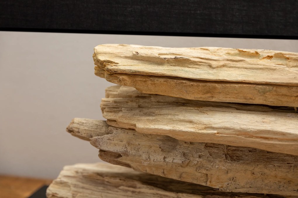 Stolná lampa z naplaveného dreva Riverine black