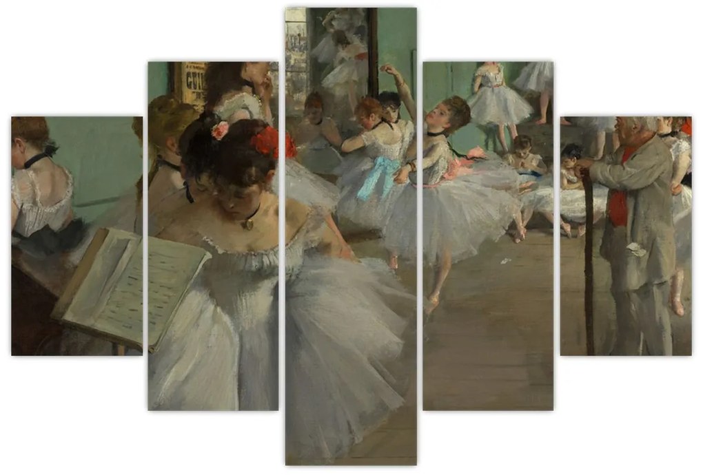 Obraz - Edgar Degas, The Dance Class, reprodukcia (150x105 cm)