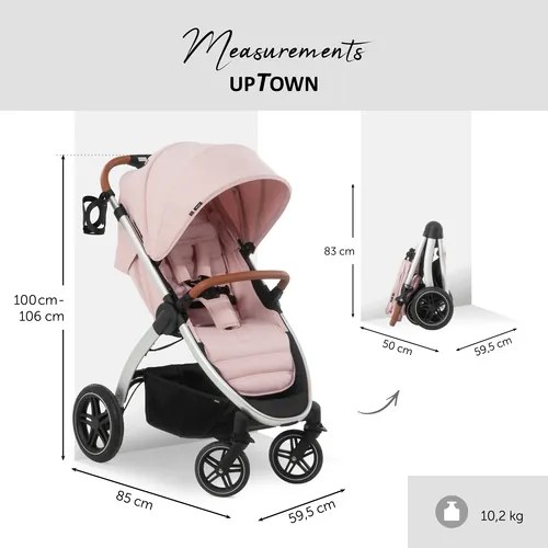 Športový kočík Hauck Uptown - melange grey
