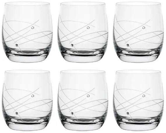 Celebration crystals Poháre GLOBO CRYSTALS MODERN 350 ml, 6 ks