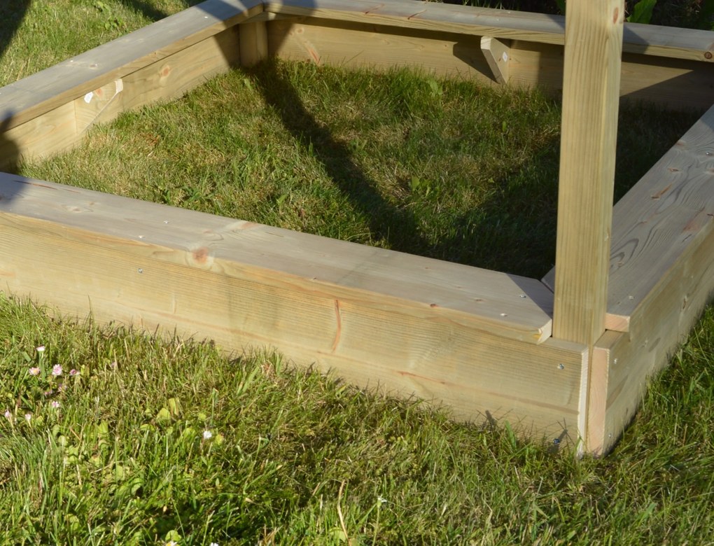 Marimex | Detský drevený domček Marimex Veranda s hojdačkou | 11640371