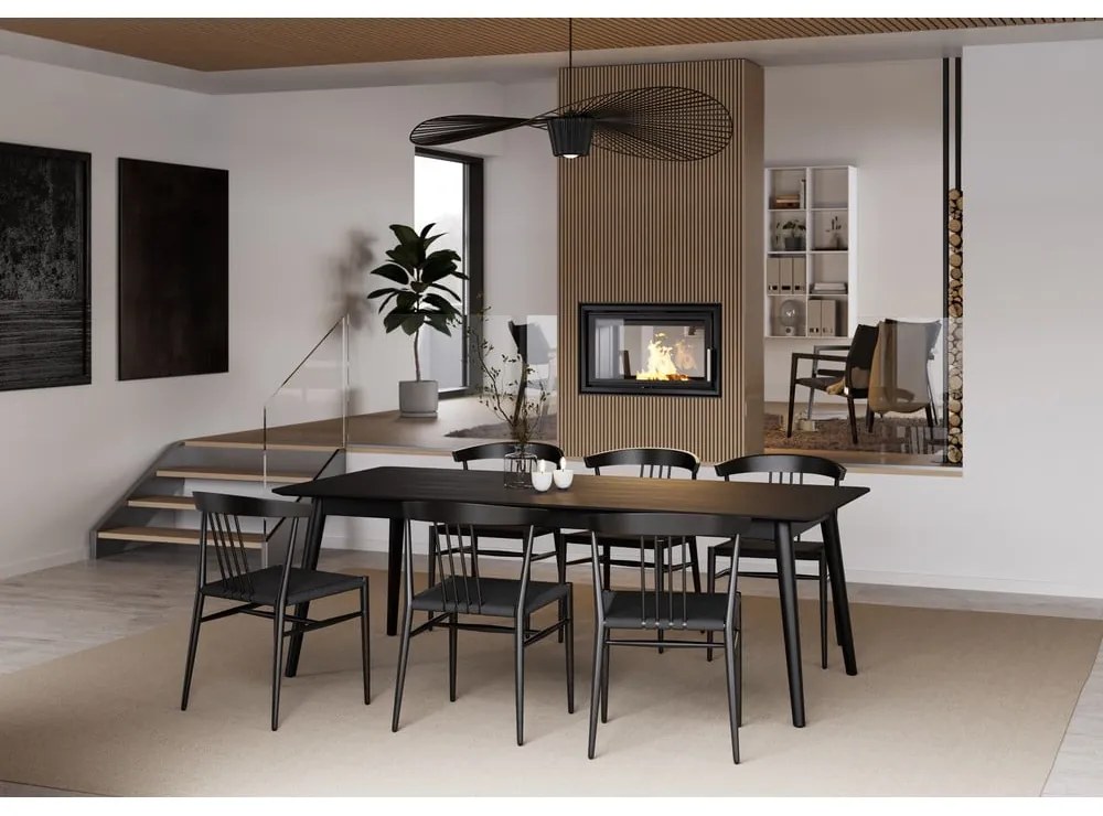 Čierna jedálenská stolička DAN-FORM Denmark Sava