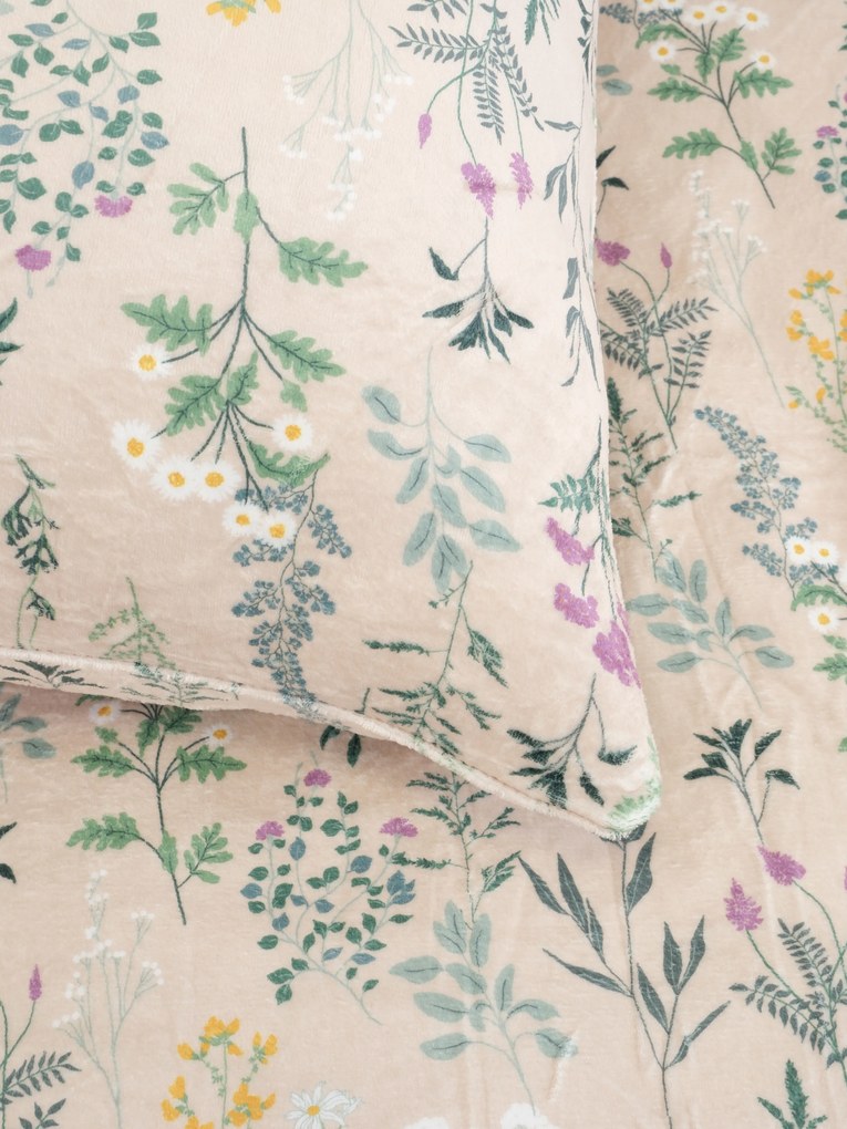 Obliečka na vankúš mikroplyš Digital 50 × 70 cm - Bianca béžová