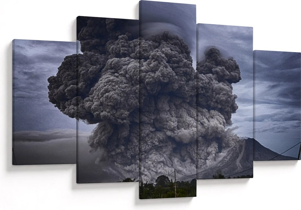 Obraz - Sopečná erupcia (150x105 cm)