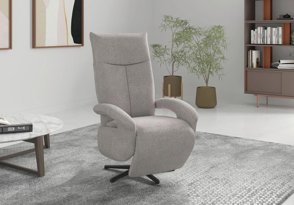 XXXLutz RELAXAČNÉ KRESLO, textil, strieborná Sit & More - Online Only obývacie izby - 00014401853Z
