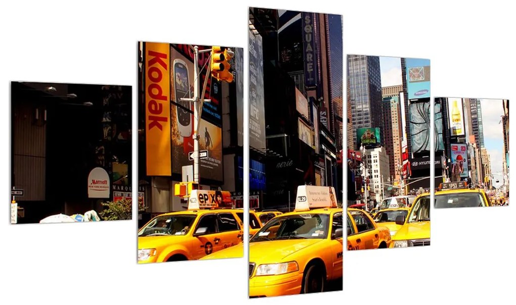 Obraz žltých taxíkov v NY (K010821K12570)