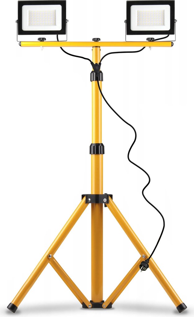 Toolight Toolight, Halogénová LED stavebná lampa na statíve 2x50W, RSL005-2x50N, OSW-10204