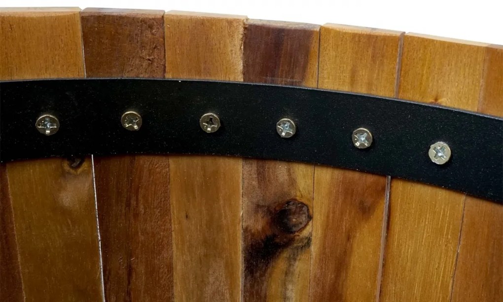 Kvetináč HWC-L24, 50x34cm, akáciové drevo - hnedá