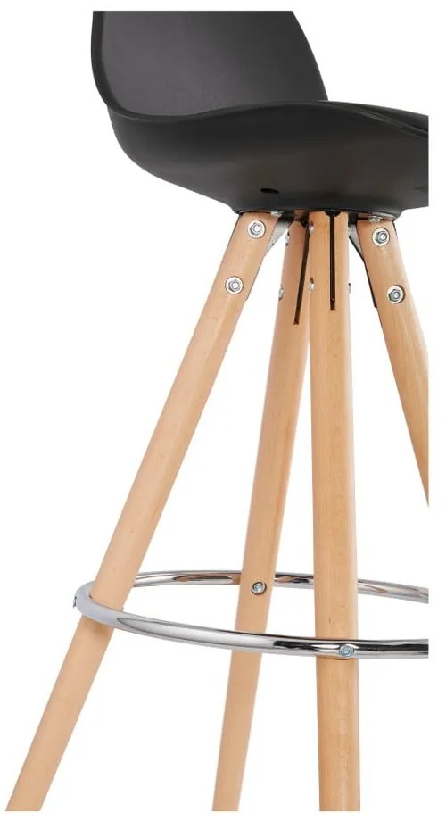 Čierna barová stolička Kokoon Anau, výška 64 cm
