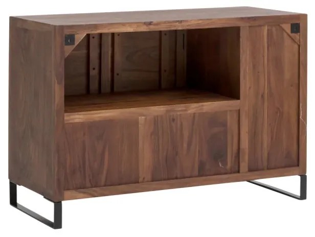 furniture-nabytek.cz - Masívna umývadlová skrinka Sydney z akácie, lakovaná, hnedá – 105×45×74 cm