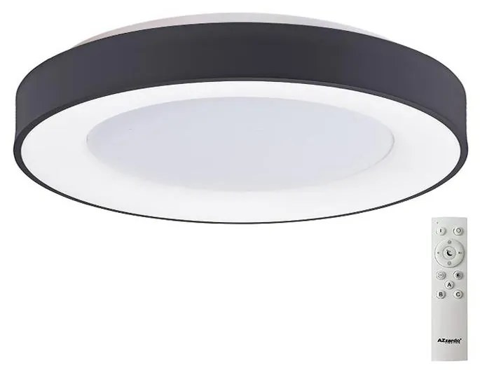 Azzardo AZ4991 - LED Stmievateľné stropné svietidlo SANTANA LED/50W/230V čierna +DO