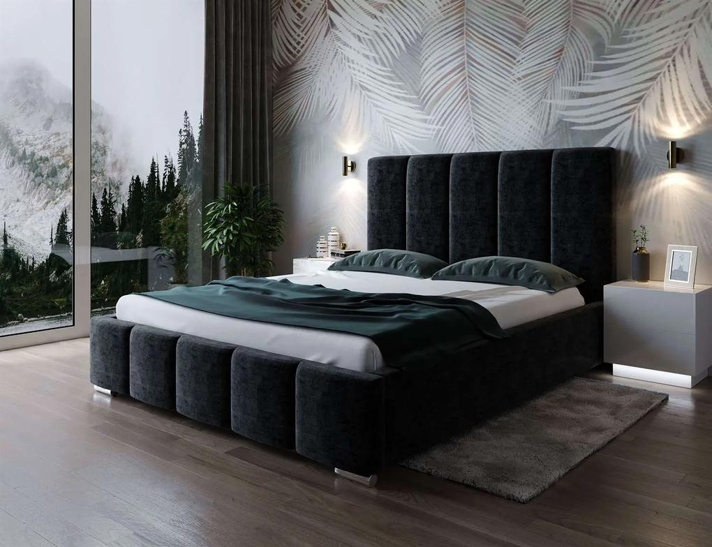 Čalúnená manželská posteľ ALI II 160x200 cm
