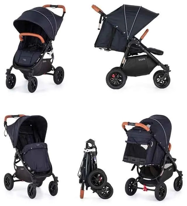 VALCO BABY Kočík športový Snap 4 Sport Flat Matte LTD Edition Deep Blue + PETITE&MARS fusak