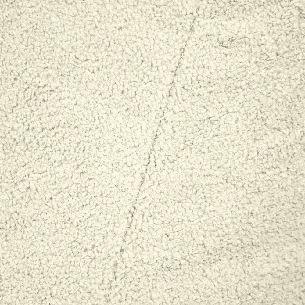 Krémový sedací vak z textílie buklé Lounge 100 – SLOWDOWN