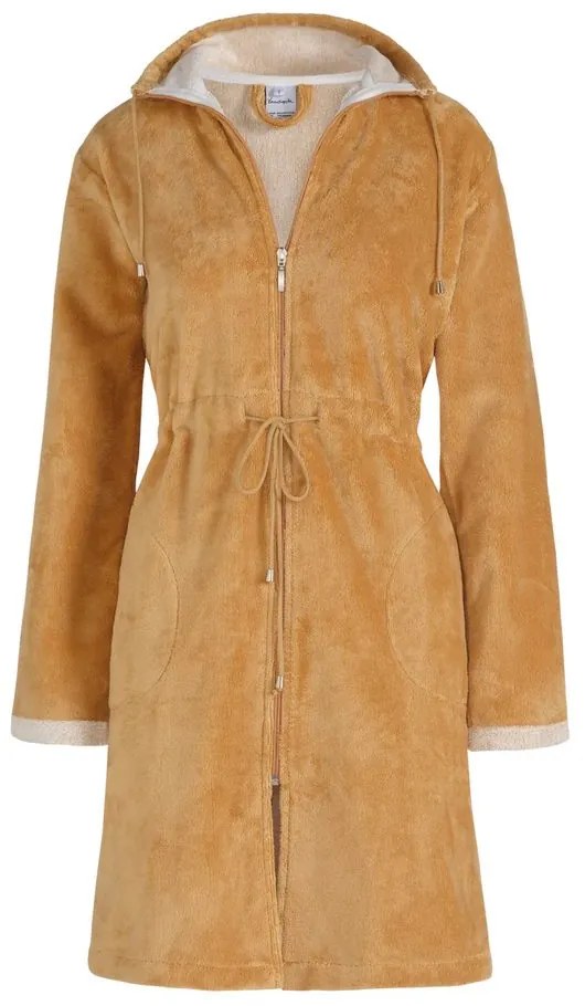 Vandyck dámsky župan so zipsom Chicago - Sandy Gold - velikost L-XL